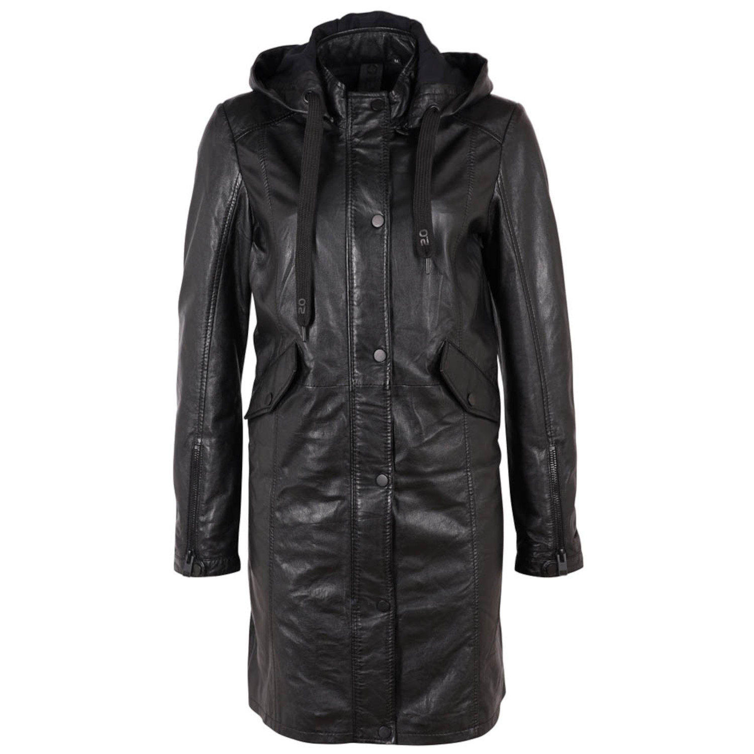 Geaca Lungă de Piele Dama 2.0 by Mauritius Neagra G2WVarya – Geci de Piele