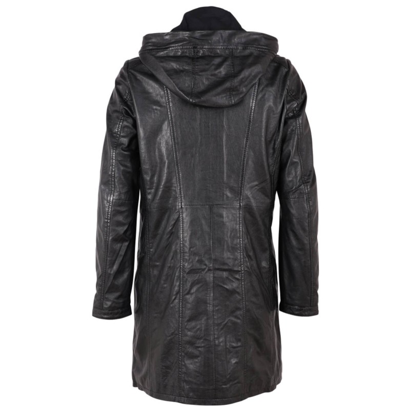 Geaca Lungă de Piele Dama 2.0 by Mauritius Neagra G2WVarya – Geci de Piele