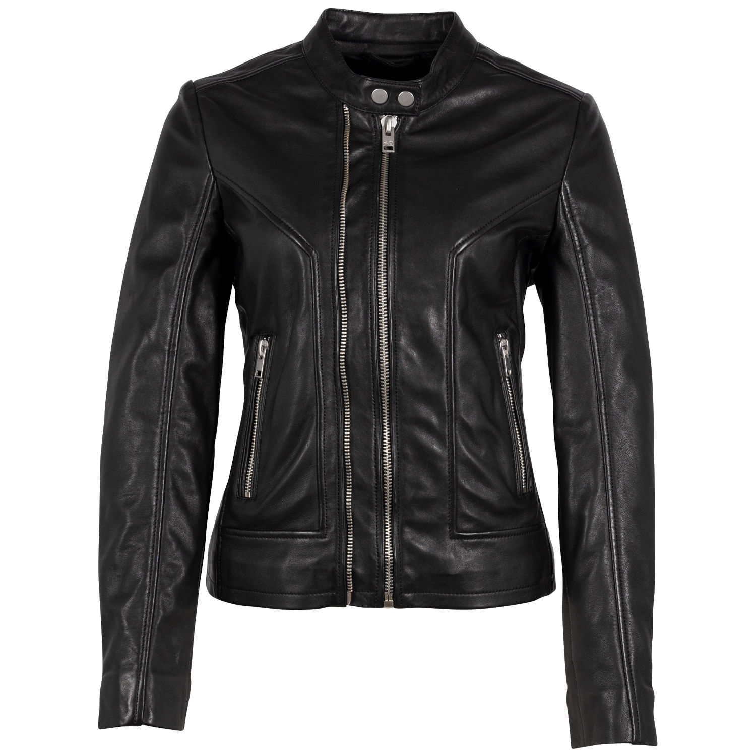 Geaca de Piele Dama 2.0 by Mauritius Neagra G2WWeda – Geci de Piele