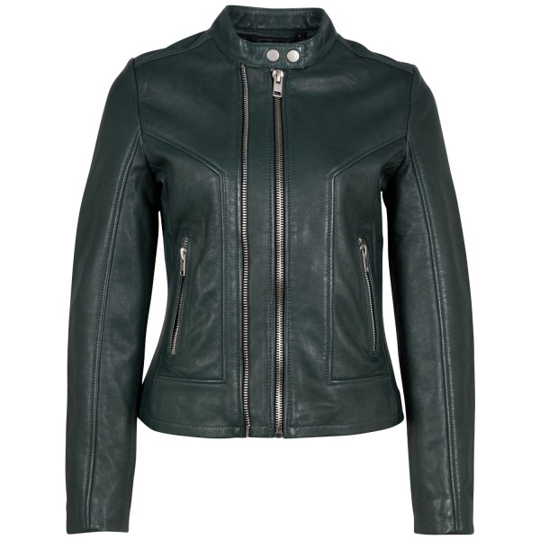 Geaca de Piele Dama 2.0 by Mauritius Verde Inchis G2WWeda