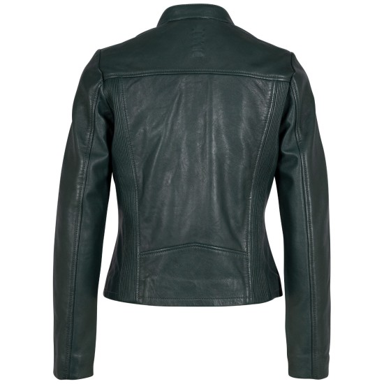 Geaca de Piele Dama 2.0 by Mauritius Verde Inchis G2WWeda