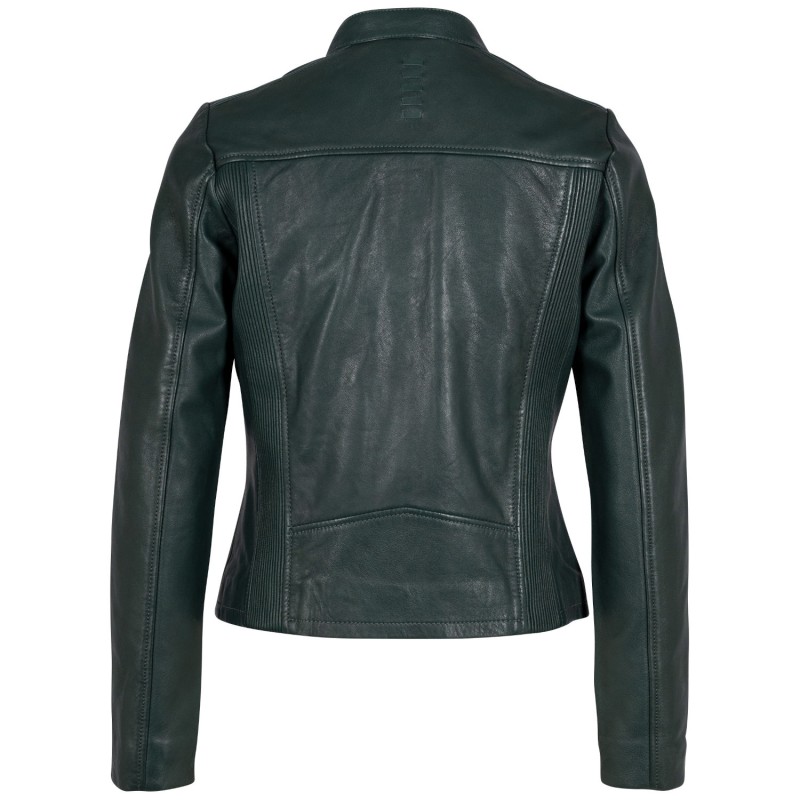 Geaca de Piele Dama 2.0 by Mauritius Verde Inchis G2WWeda – Black Friday