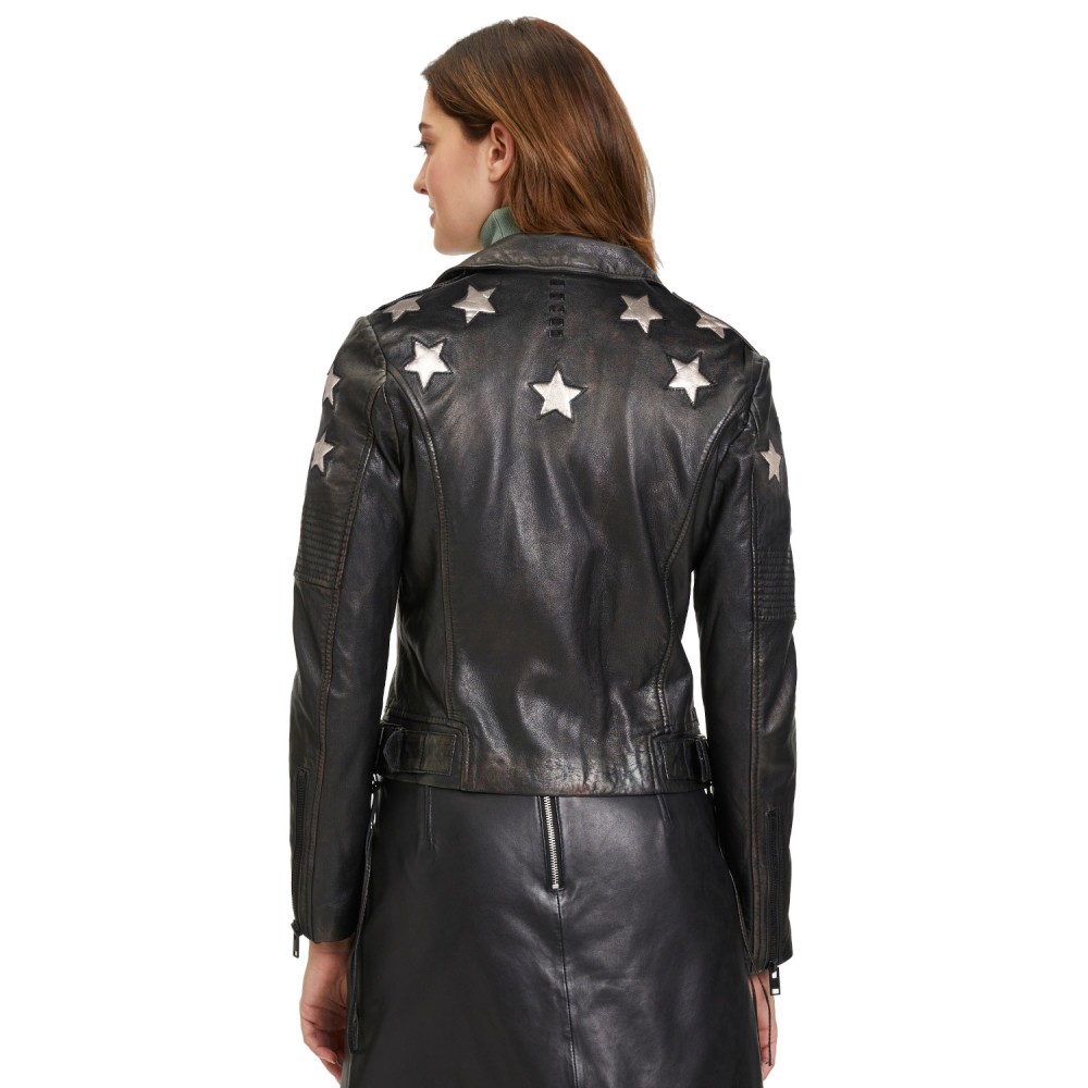 Geaca de Piele Dama 2.0 by Mauritius Negru/Auriu G2WWona Geaca de Piele Dama 2.0 by Mauritius Negru/Auriu G2WWona - readytowear.ro