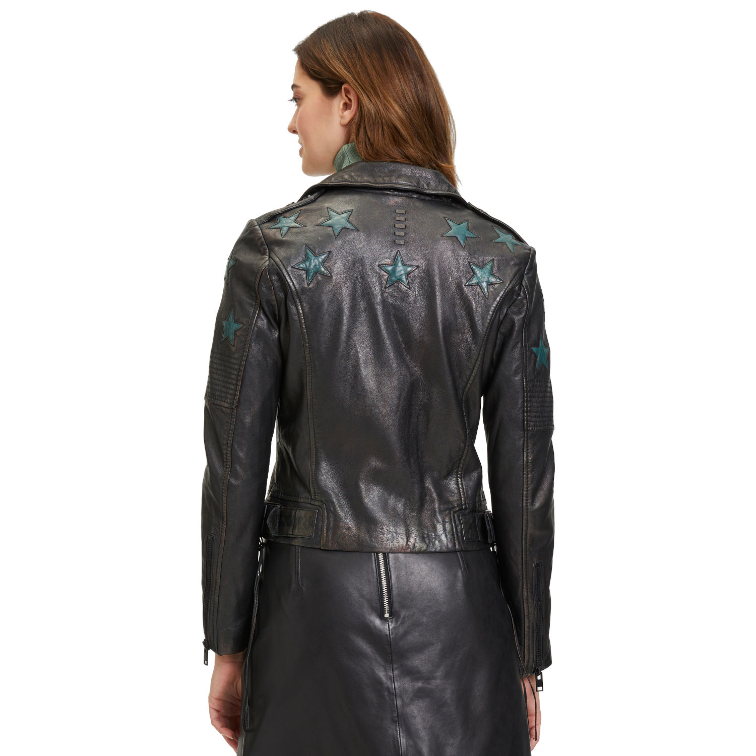 Geaca de Piele Dama 2.0 by Mauritius Negru/Verde Inchis G2WWona – Geci de Piele Geaca de Piele Dama 2.0 by Mauritius Negru/Verde Inchis G2WWona – Geci de Piele