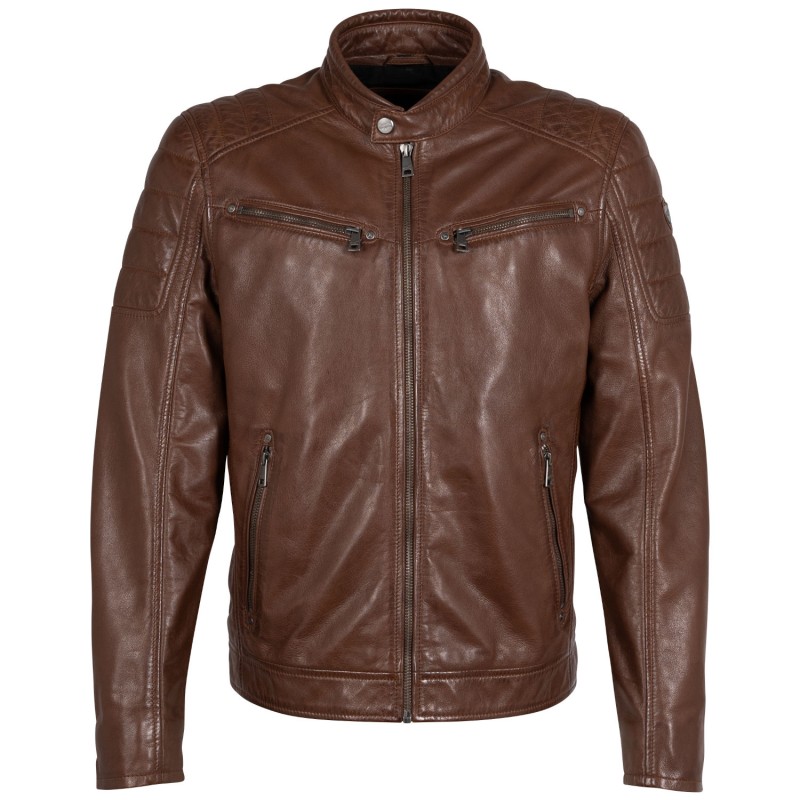 Geaca de Piele Barbati Mauritius Coniac GBDerry – Black Friday