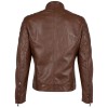 Mauritius GBDerry – Geacă de piele bărbați coniac Regular Fit Geacă de piele bărbați Mauritius GBDerry coniac din piele naturală model biker Regular Fit
