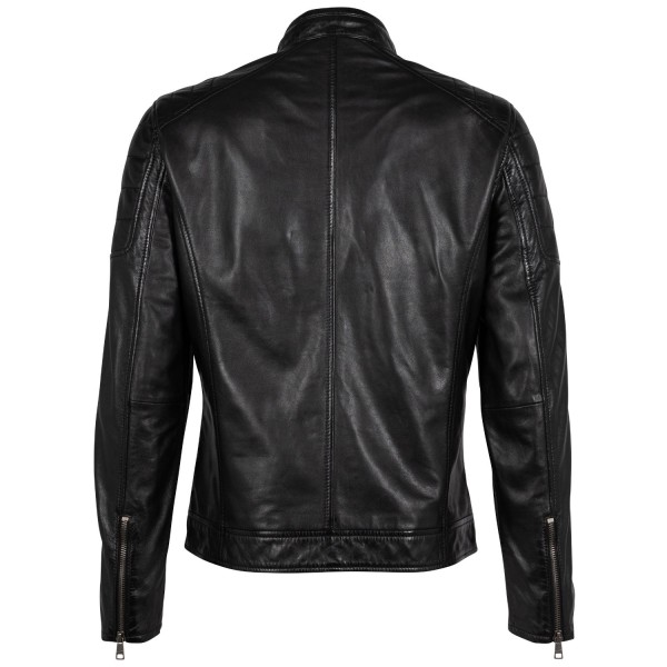 Geaca de Piele Barbati Mauritius Neagra GBDerry