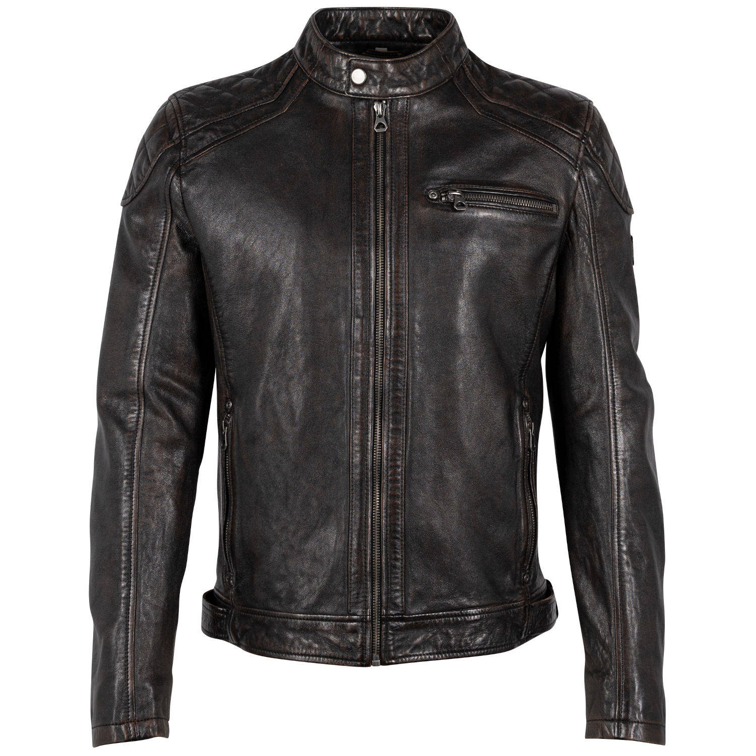 Geaca de Piele Barbati Mauritius Maro Antic GMArrian – Black Friday