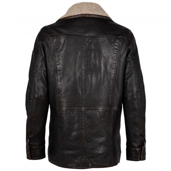 Geaca de Piele Barbati Mauritius Maro Antic GMBero Geaca de Piele Barbati Mauritius Maro Antic GMBero