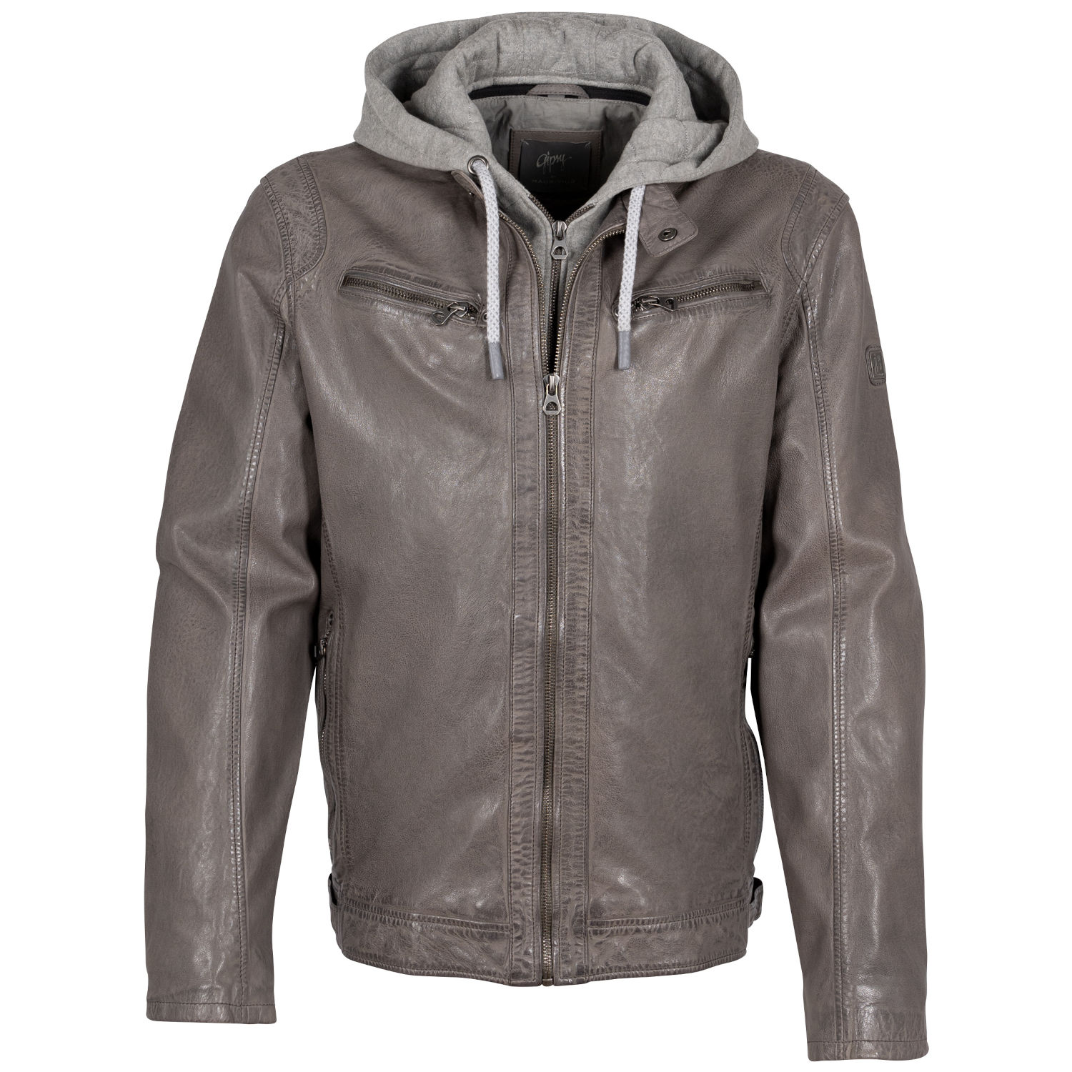 Geaca de Piele Barbati Mauritius Gri Deschis GMBraeden – Geci de Piele Geaca de Piele Barbati Mauritius Gri Deschis GMBraeden – Geci de Piele