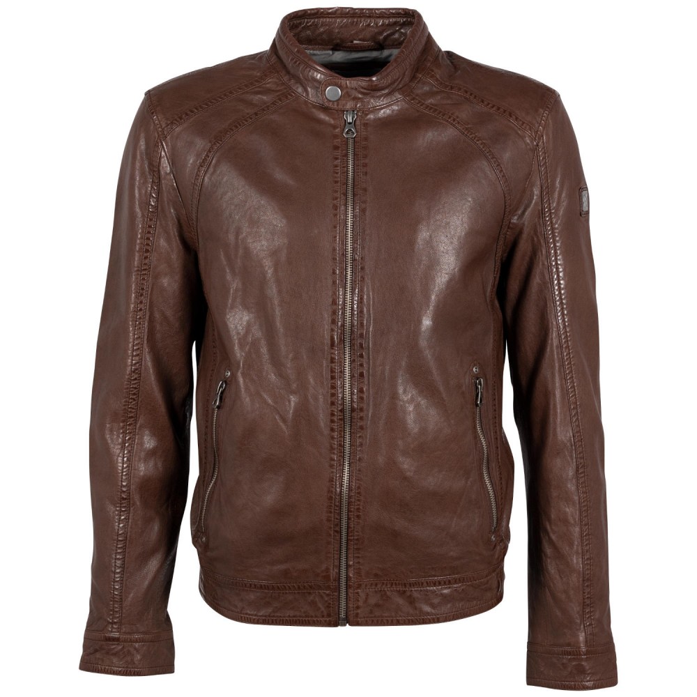 Geaca de Piele Barbati Mauritius Maro GMBreston Geaca de Piele Barbati Mauritius Maro GMBreston - readytowear.ro