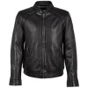 Geaca de Piele Barbati Mauritius Neagra GMBreston Geaca de Piele Barbati Mauritius Neagra GMBreston - readytowear.ro