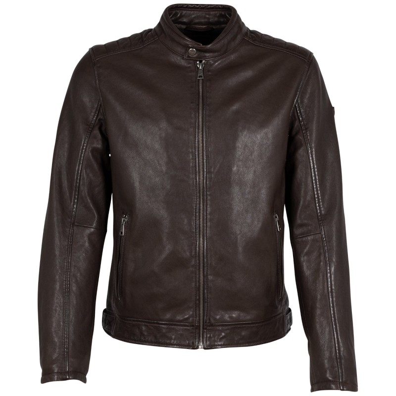 Geaca de Piele Barbati Mauritius Maro Inchis GMBrody – Black Friday