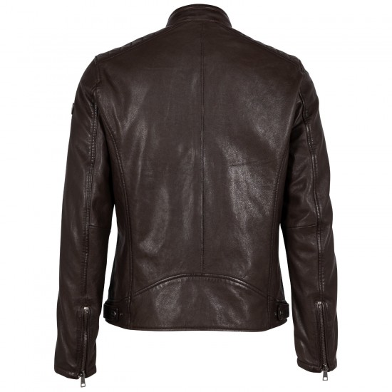 Geaca de Piele Barbati Mauritius Maro Inchis GMBrody Geaca de Piele Barbati Mauritius Maro Inchis GMBrody