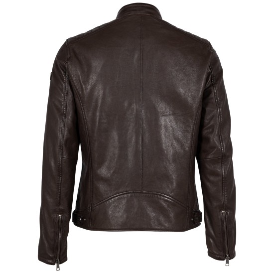 Geaca de Piele Barbati Mauritius Maro Inchis GMBrody