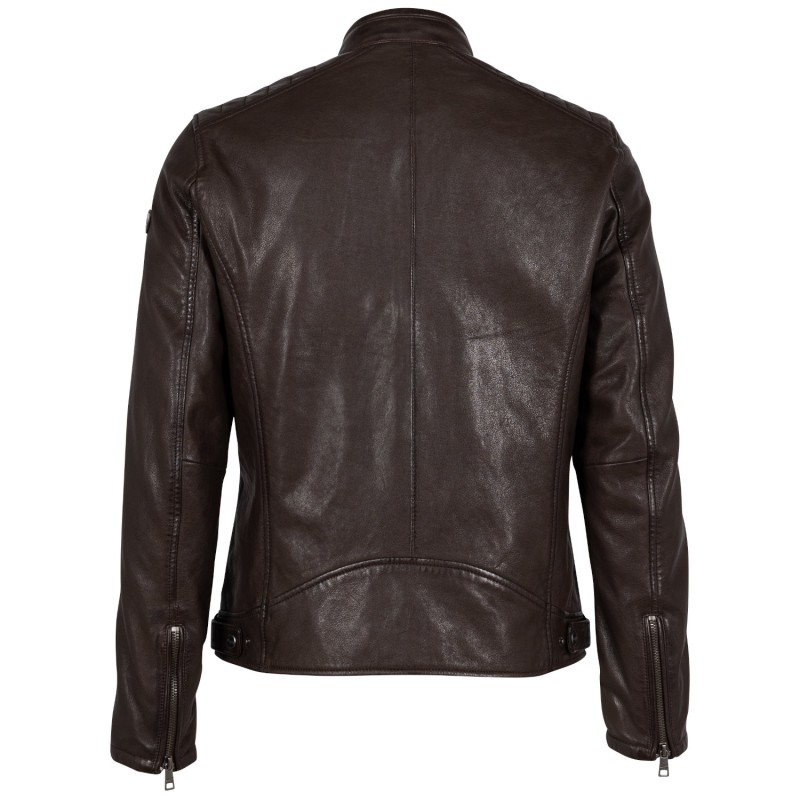 Geaca de Piele Barbati Mauritius Maro Inchis GMBrody – Black Friday