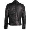 geaca piele biker mauritius gmbrody neagra detalii umeri