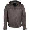 Geaca de Piele Barbati Mauritius Antracit GMCalan Geaca de Piele Barbati Mauritius Antracit GMCalan - readytowear.ro