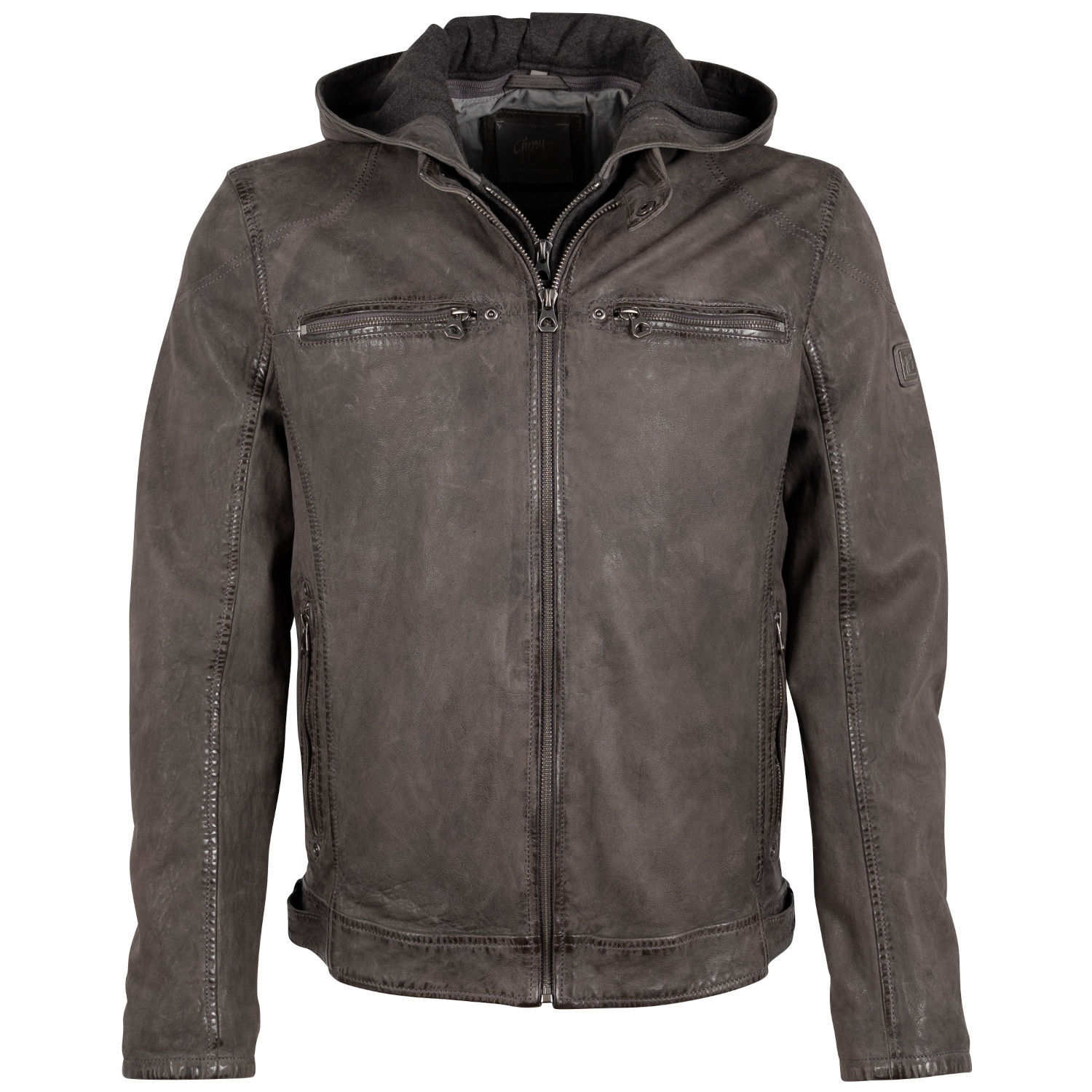 Geaca de Piele Barbati Mauritius Antracit GMCalan – Geci de Piele