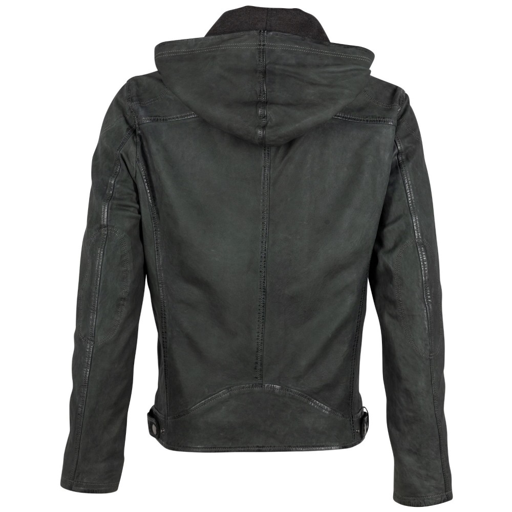 Geaca de Piele Barbati Mauritius Verde Inchis GMCalan Geaca de Piele Barbati Mauritius Verde Inchis GMCalan - readytowear.ro