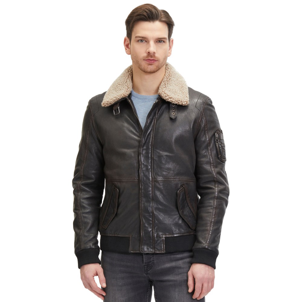 Geaca de Piele Barbati Mauritius Maro GMChuck Geaca de Piele Barbati Mauritius Maro GMChuck - readytowear.ro