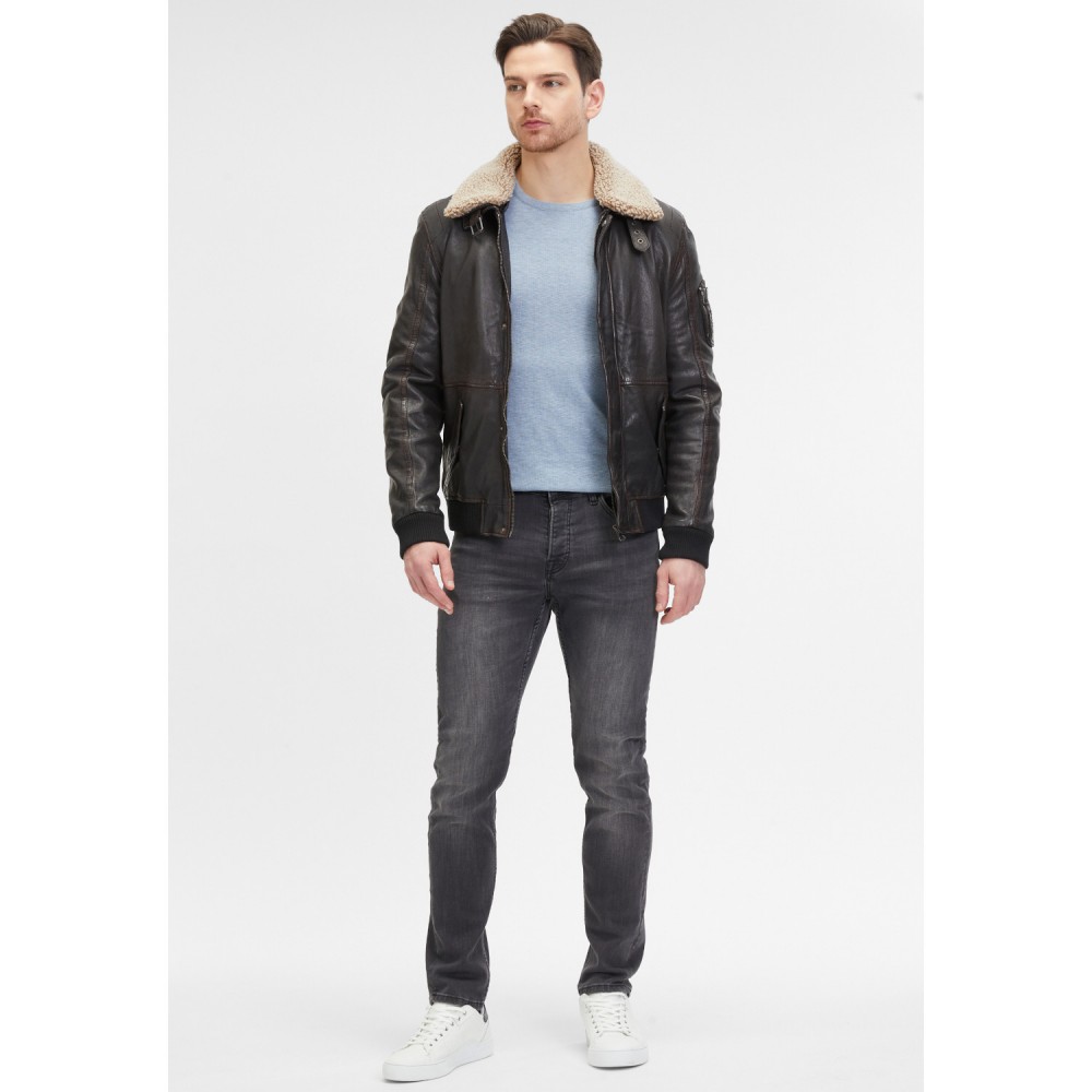 Geaca de Piele Barbati Mauritius Maro GMChuck Geaca de Piele Barbati Mauritius Maro GMChuck - readytowear.ro