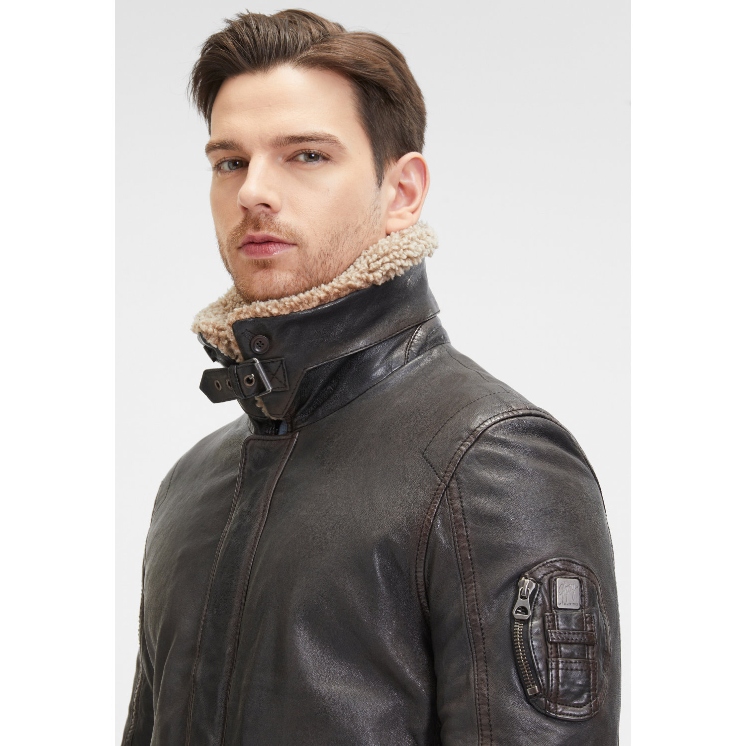 Geaca de Piele Barbati Mauritius Maro GMChuck – Black Friday