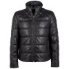 Geaca de Piele Barbati Mauritius Negru/Bleumarin GMCraigh – Black Friday