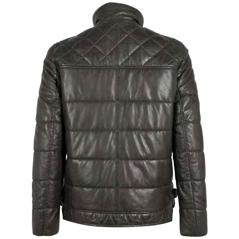 Geaca de Piele Barbati Mauritius Olive GMCraigh – Geci de Piele