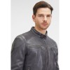 Geaca de Piele Barbati Mauritius Antracit GMDerran Geaca de Piele Barbati Mauritius Antracit GMDerran - readytowear.ro