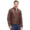 Geaca de Piele Barbati Mauritius Castanie GMDerran – Geci de Piele