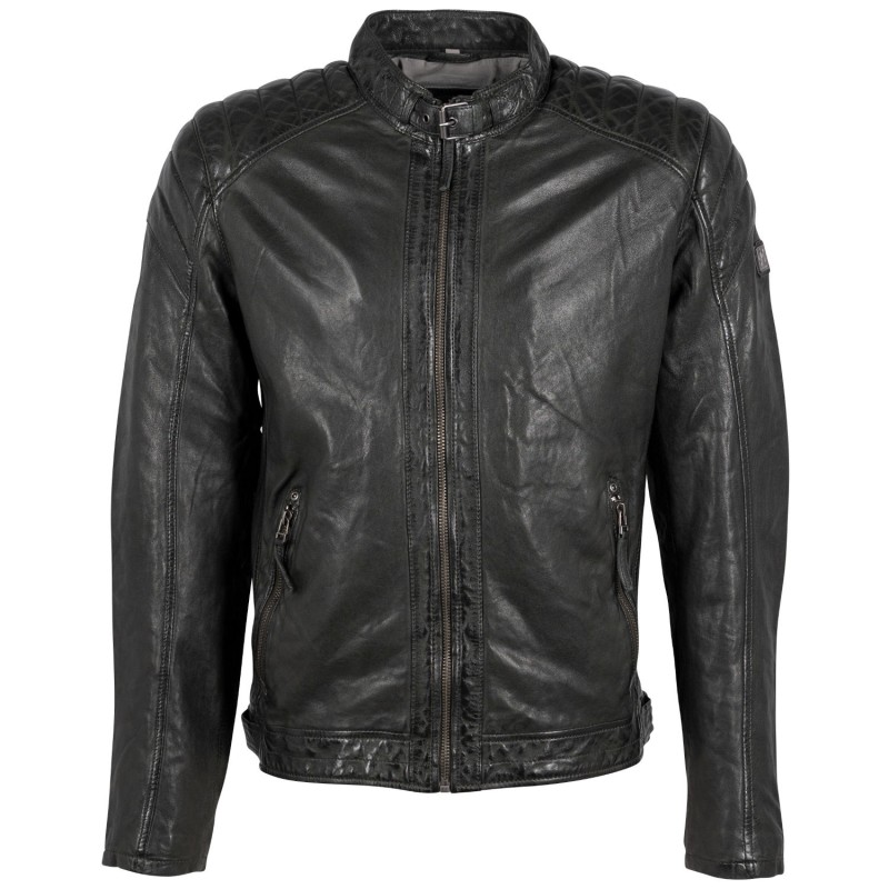 Geaca de Piele Barbati Mauritius Olive Inchis GMDilian – Geci de Piele