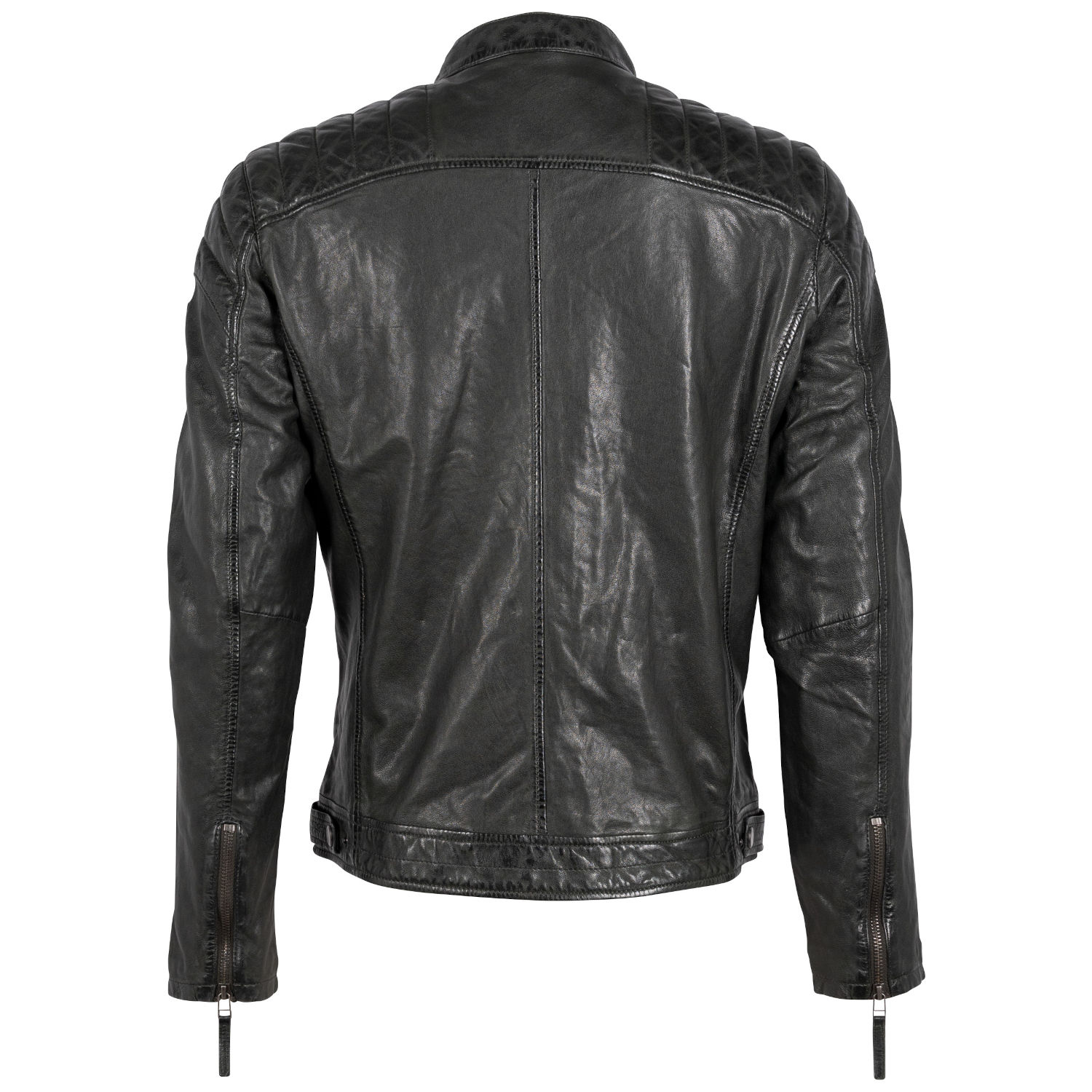 Geaca de Piele Barbati Mauritius Olive Inchis GMDilian – Geci de Piele