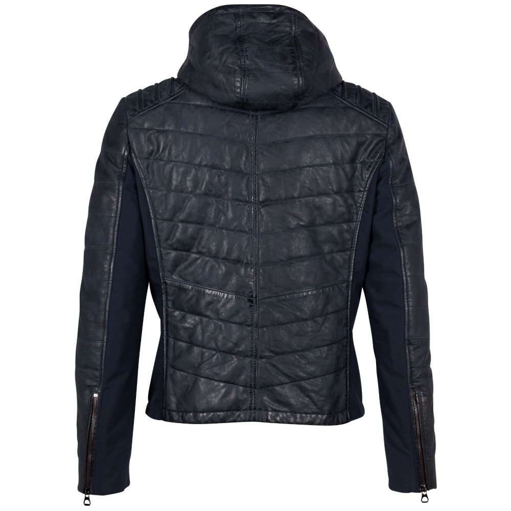 Geaca de Piele Barbati Mauritius Bleumarin GMFanno Geaca de Piele Barbati Mauritius Bleumarin GMFanno - readytowear.ro