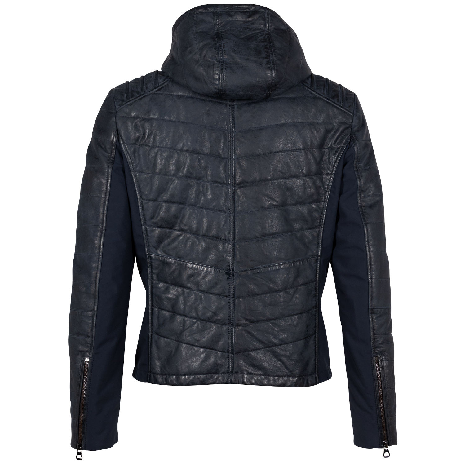 Geaca de Piele Barbati Mauritius Bleumarin GMFanno – Black Friday