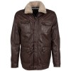 Geaca de Piele Barbati Mauritius Castanie GMJaeff Geaca de Piele Barbati Mauritius Castanie GMJaeff - readytowear.ro