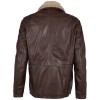 Geaca de Piele Barbati Mauritius Castanie GMJaeff Geaca de Piele Barbati Mauritius Castanie GMJaeff - readytowear.ro