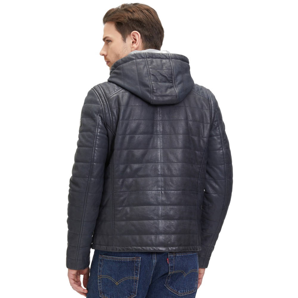 Geaca de Piele Barbati Mauritius Albastru Inchis GMLyman Geaca de Piele Barbati Mauritius Albastru Inchis GMLyman - readytowear.ro