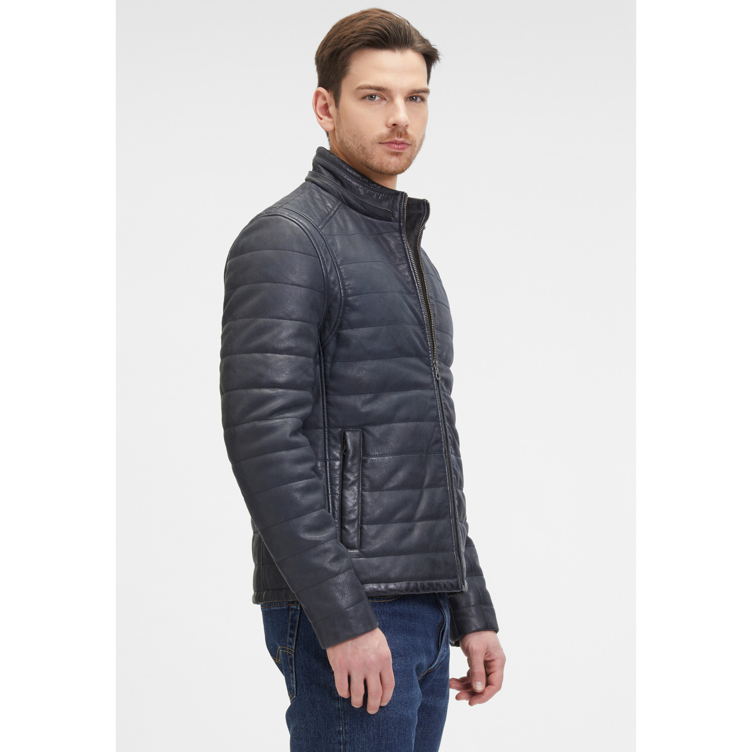 Geaca de Piele Barbati Mauritius Albastru Inchis GMLyman – Geci de Piele Geaca de Piele Barbati Mauritius Albastru Inchis GMLyman – Geci de Piele