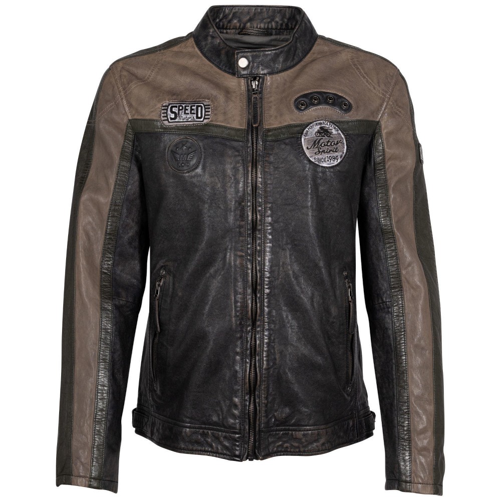 Geaca de Piele Barbati Mauritius Neagra GMNigel 2 Geaca de Piele Barbati Mauritius Neagra GMNigel 2 - readytowear.ro