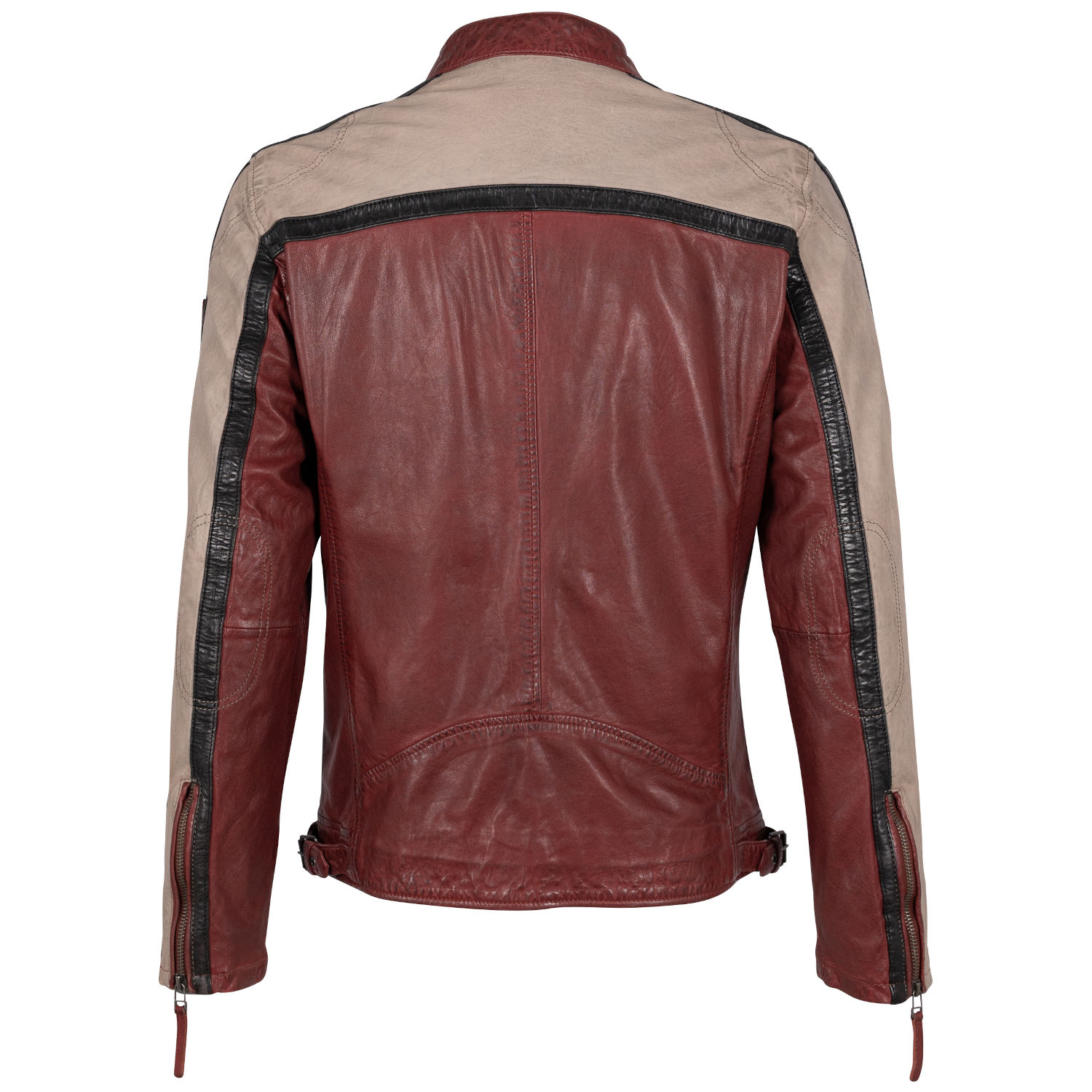 Geaca de Piele Barbati Mauritius Rosu Inchis GMNigel – Black Friday Geaca de Piele Barbati Mauritius Rosu Inchis GMNigel – Black Friday