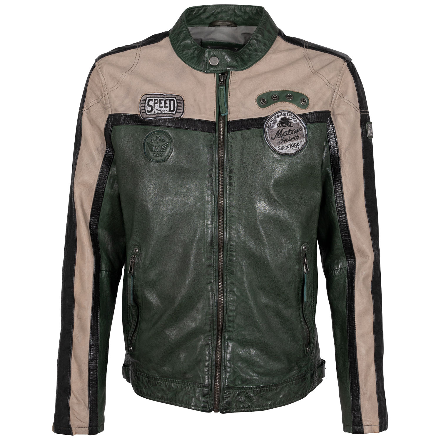 Geaca de Piele Barbati Mauritius Verde Inchis GMNigel – Black Friday Geaca de Piele Barbati Mauritius Verde Inchis GMNigel – Black Friday