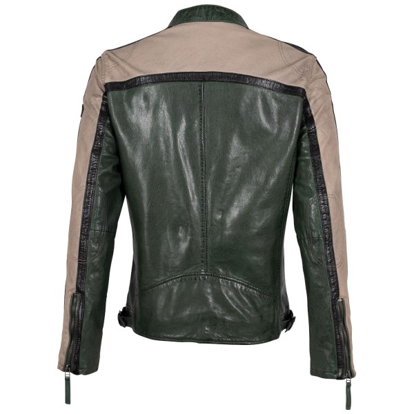 Geaca de Piele Barbati Mauritius Verde Inchis GMNigel