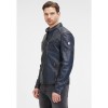Geaca de Piele Barbati Mauritius Albastru Inchis GMRayco Geaca de Piele Barbati Mauritius Albastru Inchis GMRayco - readytowear.ro