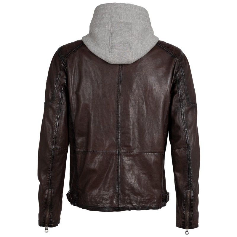 Geaca de Piele Barbati Mauritius Castanie GMRayco – Geci de Piele