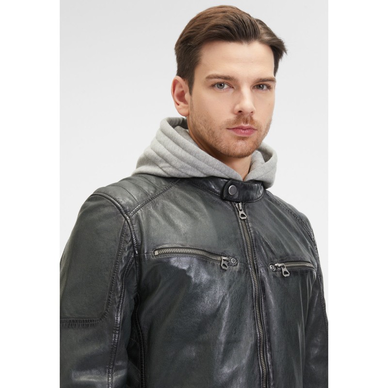 Geaca de Piele Barbati Mauritius Verde Inchis GMRayco – Black Friday Geaca de Piele Barbati Mauritius Verde Inchis GMRayco – Black Friday