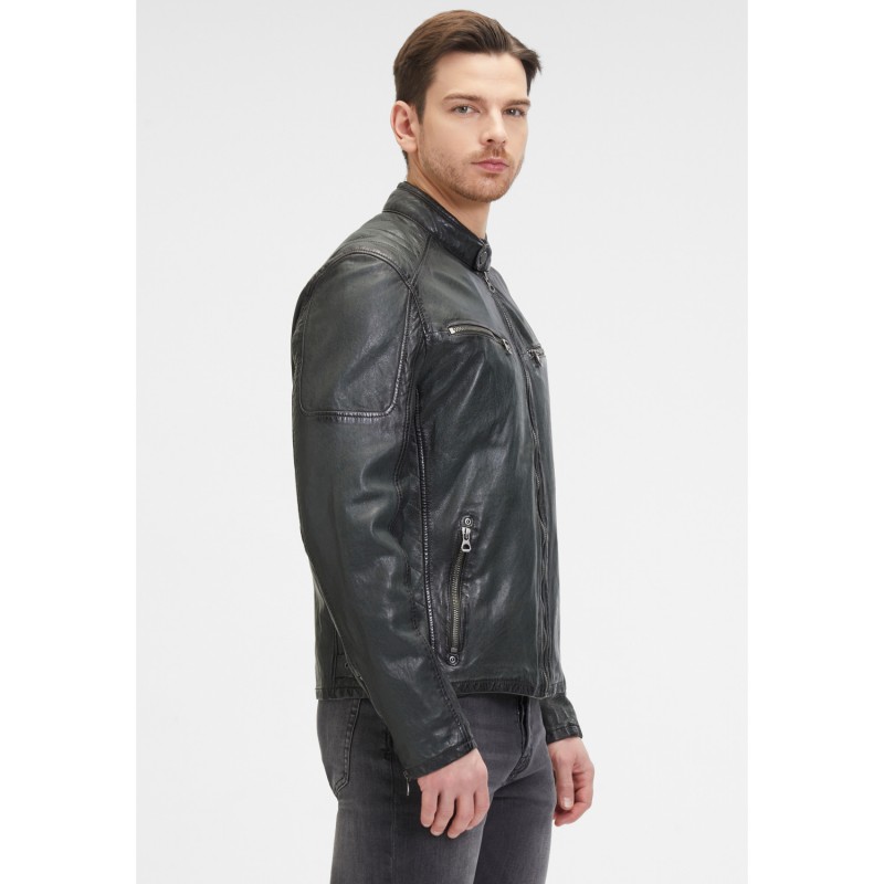 Geaca de Piele Barbati Mauritius Verde Inchis GMRayco – Black Friday Geaca de Piele Barbati Mauritius Verde Inchis GMRayco – Black Friday