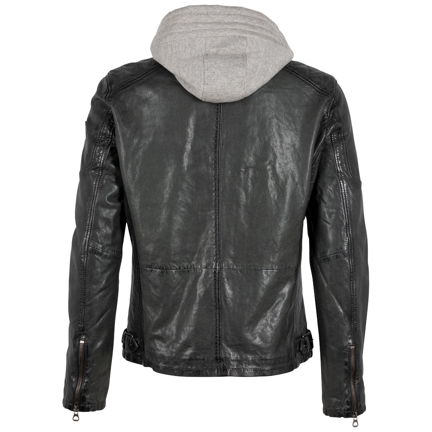 Geaca de Piele Barbati Mauritius Verde Inchis GMRayco – Black Friday