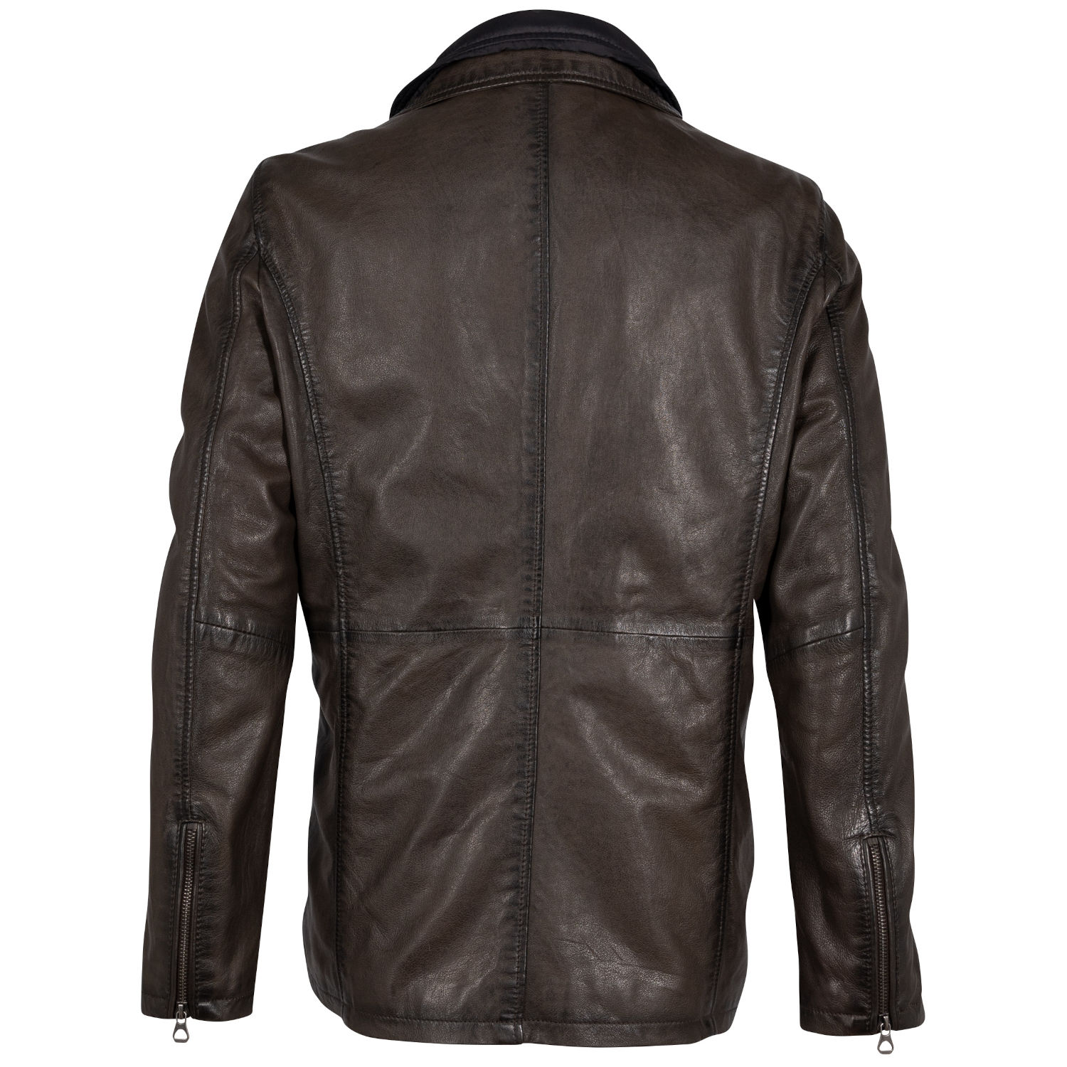 Geaca de Piele Barbati Mauritius Maro Inchis GMSantfort – Black Friday