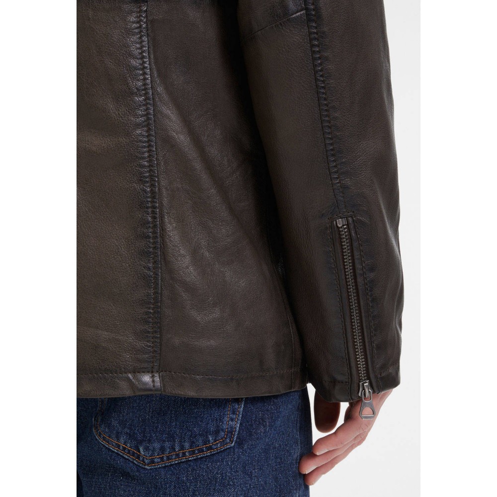 Geaca de Piele Barbati Mauritius Maro Inchis GMSantfort – Black Friday Geaca de Piele Barbati Mauritius Maro Inchis GMSantfort – Black Friday